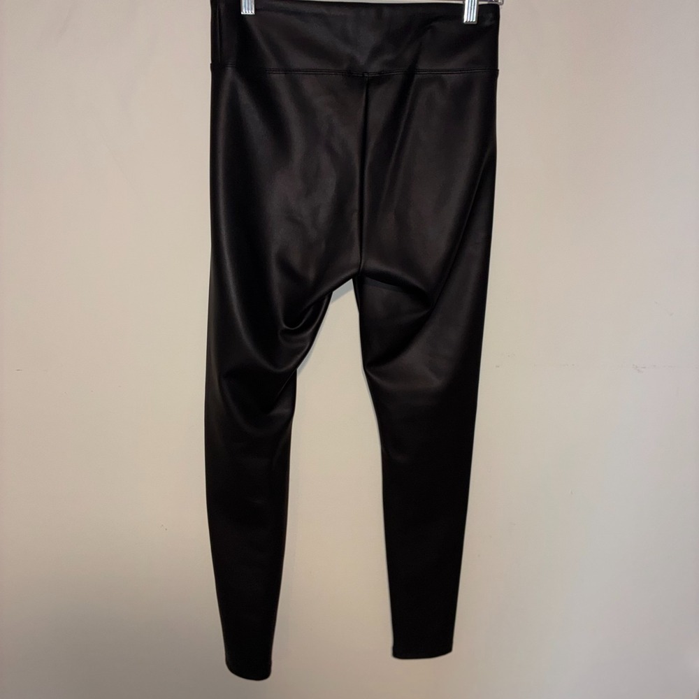 Express Faux Leather Leggings Black High Waist Stretch Skinny Women's M